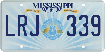 MS license plate LRJ339