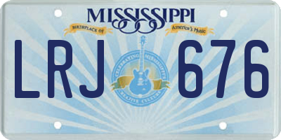 MS license plate LRJ676