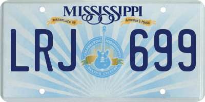 MS license plate LRJ699