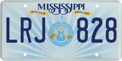 MS license plate LRJ828