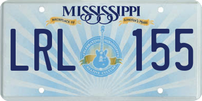 MS license plate LRL155