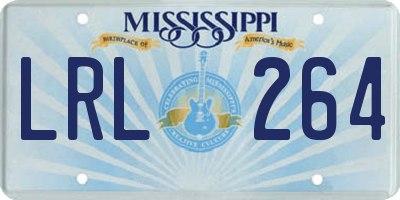 MS license plate LRL264