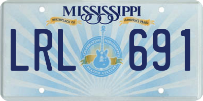 MS license plate LRL691