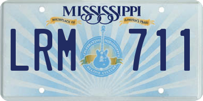 MS license plate LRM711