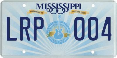MS license plate LRP004
