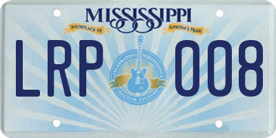 MS license plate LRP008