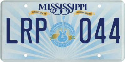 MS license plate LRP044