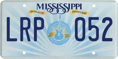 MS license plate LRP052