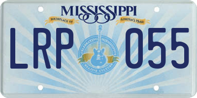 MS license plate LRP055