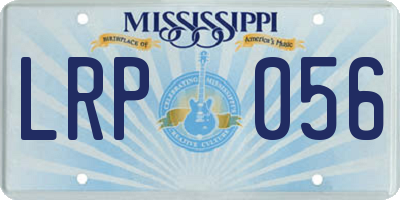 MS license plate LRP056