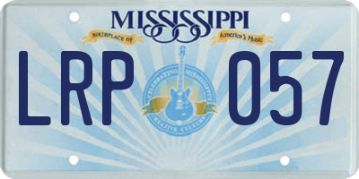 MS license plate LRP057