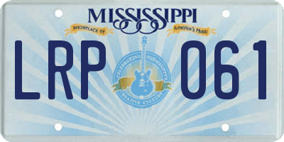 MS license plate LRP061