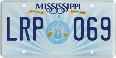 MS license plate LRP069