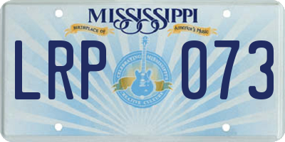 MS license plate LRP073