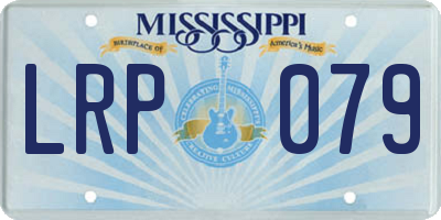 MS license plate LRP079