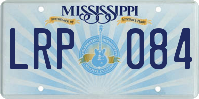 MS license plate LRP084