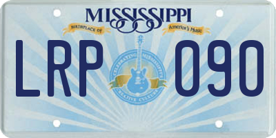MS license plate LRP090