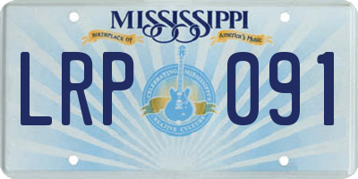 MS license plate LRP091