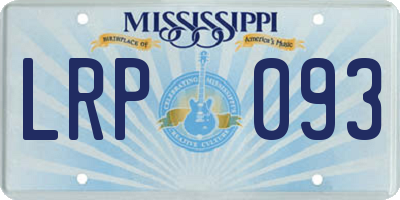 MS license plate LRP093