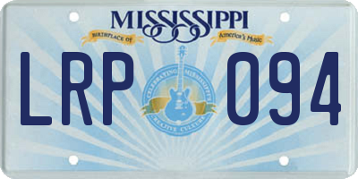MS license plate LRP094