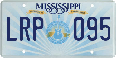 MS license plate LRP095