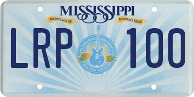 MS license plate LRP100