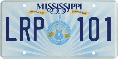 MS license plate LRP101