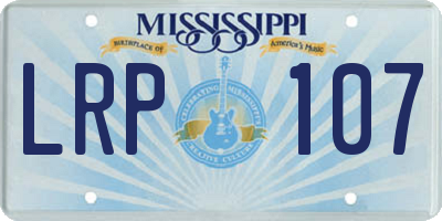 MS license plate LRP107