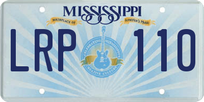 MS license plate LRP110