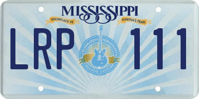 MS license plate LRP111
