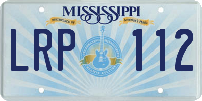 MS license plate LRP112