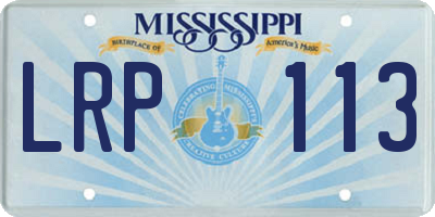 MS license plate LRP113