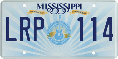 MS license plate LRP114