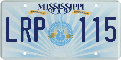 MS license plate LRP115