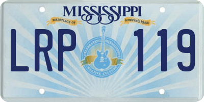 MS license plate LRP119
