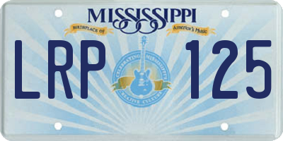 MS license plate LRP125
