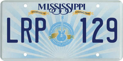 MS license plate LRP129