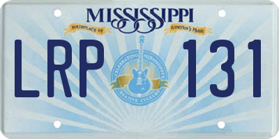 MS license plate LRP131