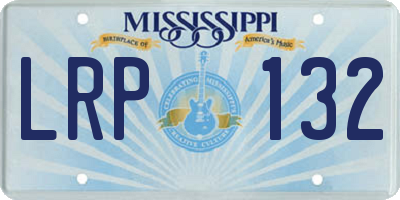 MS license plate LRP132