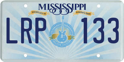 MS license plate LRP133