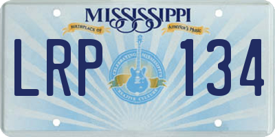 MS license plate LRP134