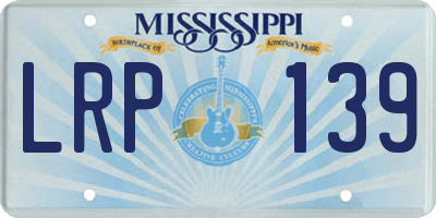MS license plate LRP139