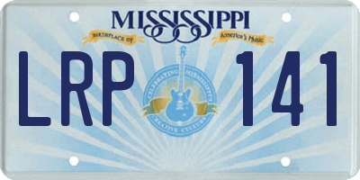 MS license plate LRP141