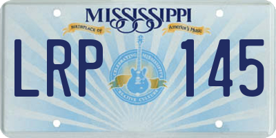 MS license plate LRP145