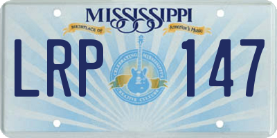 MS license plate LRP147