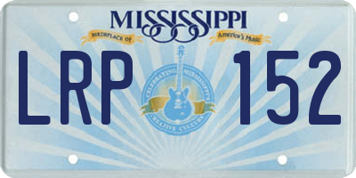 MS license plate LRP152
