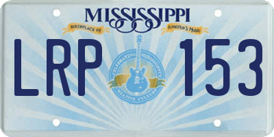 MS license plate LRP153