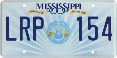 MS license plate LRP154