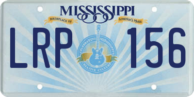 MS license plate LRP156
