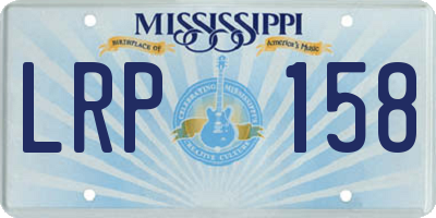 MS license plate LRP158